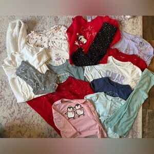 Toddler Baby Girl Christmas Outfit Bundle